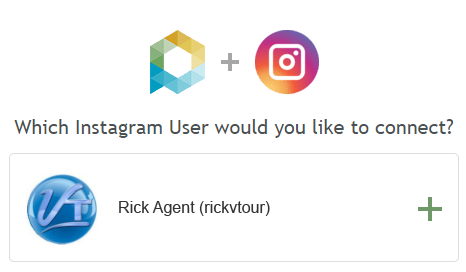 Select the Instagram User you want to connect