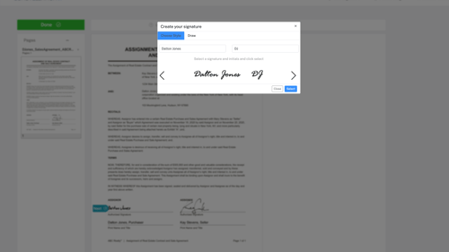 eSignature Customize Signer Screen