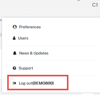 Screenshot of the dropdown menu showing where users can find the name of their database in their relocation software.