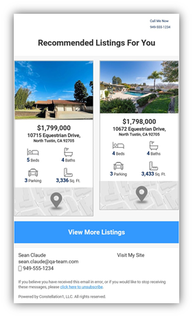Recommended Properties Screenshot