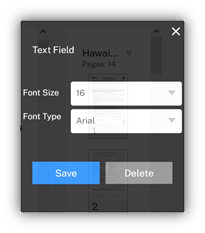 Text field markup